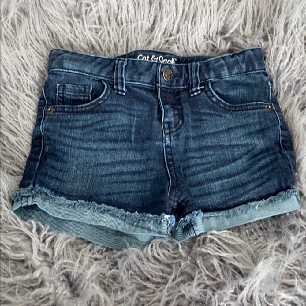 Girls Cat & Jack Jean Shorts